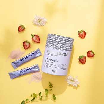 Colladrop Skin, Kolagen 5000 mg, saszetki z proszkiem, smak truskawkowy, 30 szt.