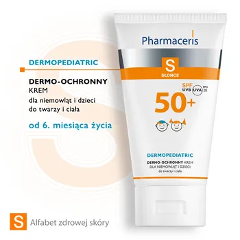 Pharmaceris S, krem ochronny na słońce, dla niemowląt i dzieci, SPF 50+, 125 ml