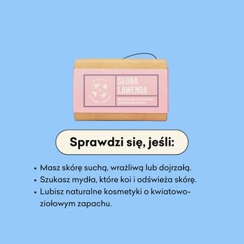 Mydlarnia 4 szpaki, naturalne mydło w kostce, Słona Lawenda, 110 g