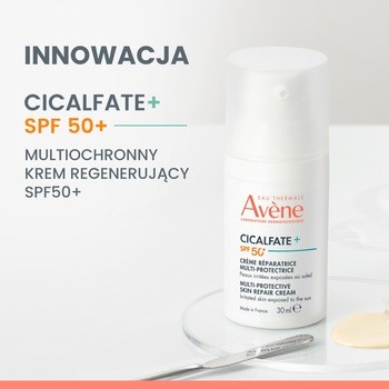 Avene Eau Thermale Cicalfate+, multiochronny krem regenerujący SPF50+, 30ml