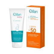 Zestaw Oillan, ochronna emulsja przeciwsłoneczna do twarzy i ciała SPF50, 100 ml + żel do mycia ciała i włosów 3 w 1, 100 ml