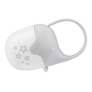 BabyOno, pojemnik na smoczek Słonik, kolor szary, 1 szt.