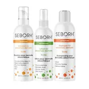Zestaw Seborh, szampon, 200 ml + emulsja do skóry głowy, 200 ml + płyn do skóry głowy, 150 ml