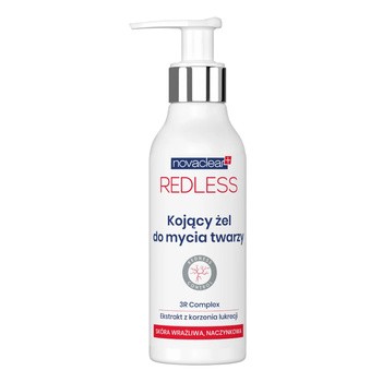 Novaclear Redless, kojący żel do mycia twarzy, 150 ml