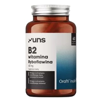 Uns Witamina B2 Ryboflawina, kapsułki, 60 szt.