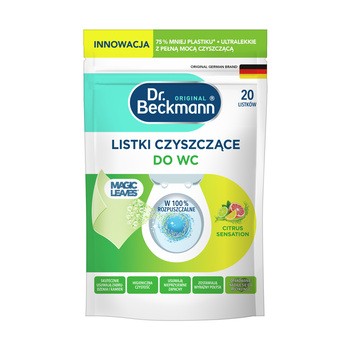 Dr. Beckmann Citrus Sensation, listki czyszczące do wc, 20 szt.