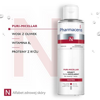 Pharmaceris N Puri-Micellar, płyn micelarny do oczyszczania i demakijażu twarzy i oczu, 200 ml