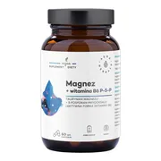 Aura Herbals, Magnez + Witamina B6 (P-5-P), kapsułki, 60 szt.