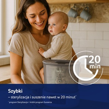 Canpol Lovi, elektryczny sterylizator parowy z suszarką, 1 szt.