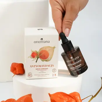 Orientana Ashwagandha, serum-ampułka antyoksydacja, 30 ml