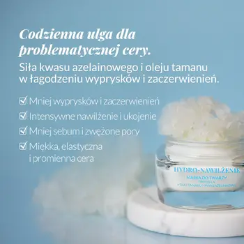 Orientana Hydro-Nawilżenie, maseczka łagodząca niedoskonałości, 50 ml