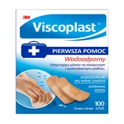 Viscoplast Wodoodporny, plastry, 72 mm x 19 mm, 100 szt.