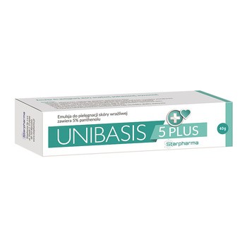 Unibasis 5 Plus, emulsja do pielęgnacji skóry wrażliwej, 40 g