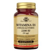 Solgar Witamina D3 2200 IU, kapsułki, 50 szt.