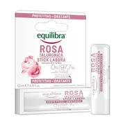 Equilibra, różany balsam do ust z kwasem hialuronowym, 5,5 ml