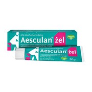 Asceculan, (50 mg+5 mg)/g, żel doodbytniczy, 30 g