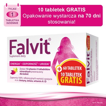 Falvit, tabletki, 60 szt. + 10 szt.
