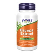 Now Foods Bacopa Extract 450 mg, kapsułki, 90 szt.