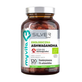 MyVita Silver Ashwagandha BIO, kapsułki, 120 szt.