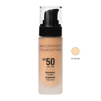 Vanessium Waterproof Foundation, wodoodporny podkład SPF 50, Shade 1, 30 ml