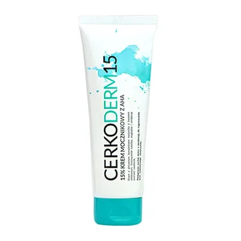 Cerkoderm 15, 15% krem mocznikowy z AHA, 75 ml