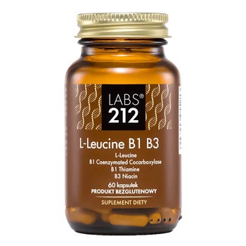 LABS212 L-Leucine B1 B3, kapsułki, 60 szt.