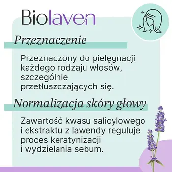 Biolaven, szampon regulujący, 300 ml