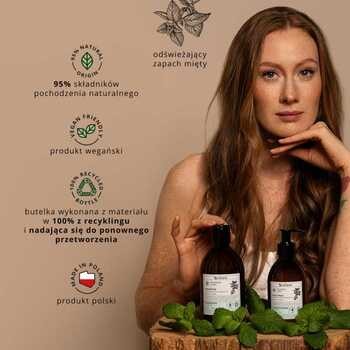 Vis Plantis Pharma Care, szampon do włosów przetłuszczających się, mięta + cynk, 500 ml