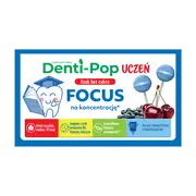 Denti-Pop Uczeń Focus, lizaki, smak wiśniowo-jagodowy, 40 szt.