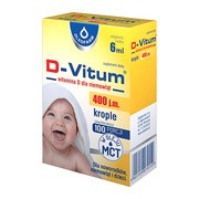 D-Vitum, witamina D dla niemowląt, 6 ml (krople)
