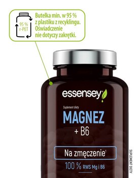 Essensey Magnez + B6, Na zmęczenie, kapsułki, 90 szt.