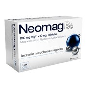 NeomagB6, 100 mg + 10 mg, tabletki powlekane, 60 szt.