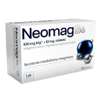 NeomagB6, 100 mg + 10 mg, tabletki powlekane, 60 szt.