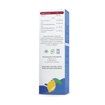 Osavi, Super Strong DHA Kids 640 mg, naturalny aromat cytrynowy, olej, 50 ml