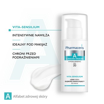 Pharmaceris A Vita-Sensilium, lekki krem głęboko nawilżający, SPF 20, 50 ml