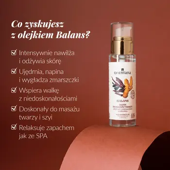 Orientana Balans, olejek do masażu twarzy, 30 ml