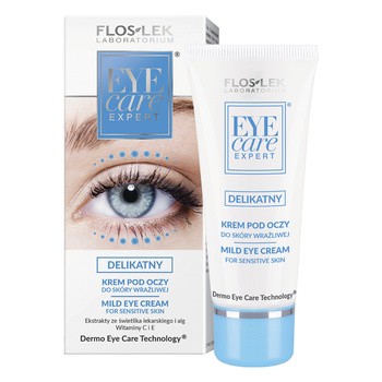 Flos-Lek Laboratorium Eye Care, delikatny krem pod oczy do skóry wrażliwej, 30 ml