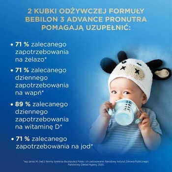 Zestaw 2x Bebilon 3 Advance Pronutra, Junior, formuła na bazie mleka po 1. roku życia, 1000 g