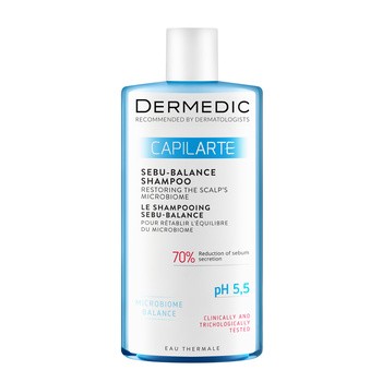 Dermedic Capilarte Sebu-Balance, szampon przywracający równowagę mikrobiomu skóry, 300 ml