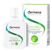 Dermena Hair Care, Plus, szampon przeciwłupieżowy hamujący wypadanie włosów, 200 ml