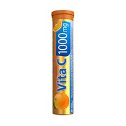 Vita C 1000 mg Activlab Pharma, tabletki musujące, smak pomarańczowy, 20 szt.