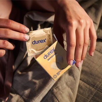 Durex Sensual No Latex, prezerwatywy nielateksowe, 3 szt.