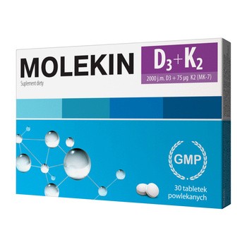 Molekin D3 + K2, tabletki powlekane, 30 szt.