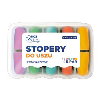 DOZ Daily Stopery do uszu, 5 par
