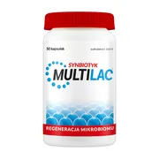 Multilac, kapsułki, synbiotyk (probiotyk +prebiotyk), 50 szt.
