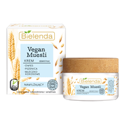 Bielenda, Vegan Muesli, Pszenica + Owies + Mleczko Kokosowe, krem nawilżający, 50 ml