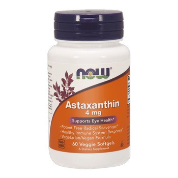 Now Foods, Astaxanthin, 4 mg, kapsułki, 60 szt.