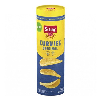 Schar, Curvies Original, Chipsy ziemniaczane bezglutenowe, 170 g
