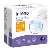 Inteno Active Plus, majtki chłonne, rozmiar M, 10 szt.