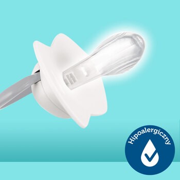 Canpol Babies, smoczek silikonowy, symetryczny, Bonjour Paris, 6-18 m, pink, 2 szt.